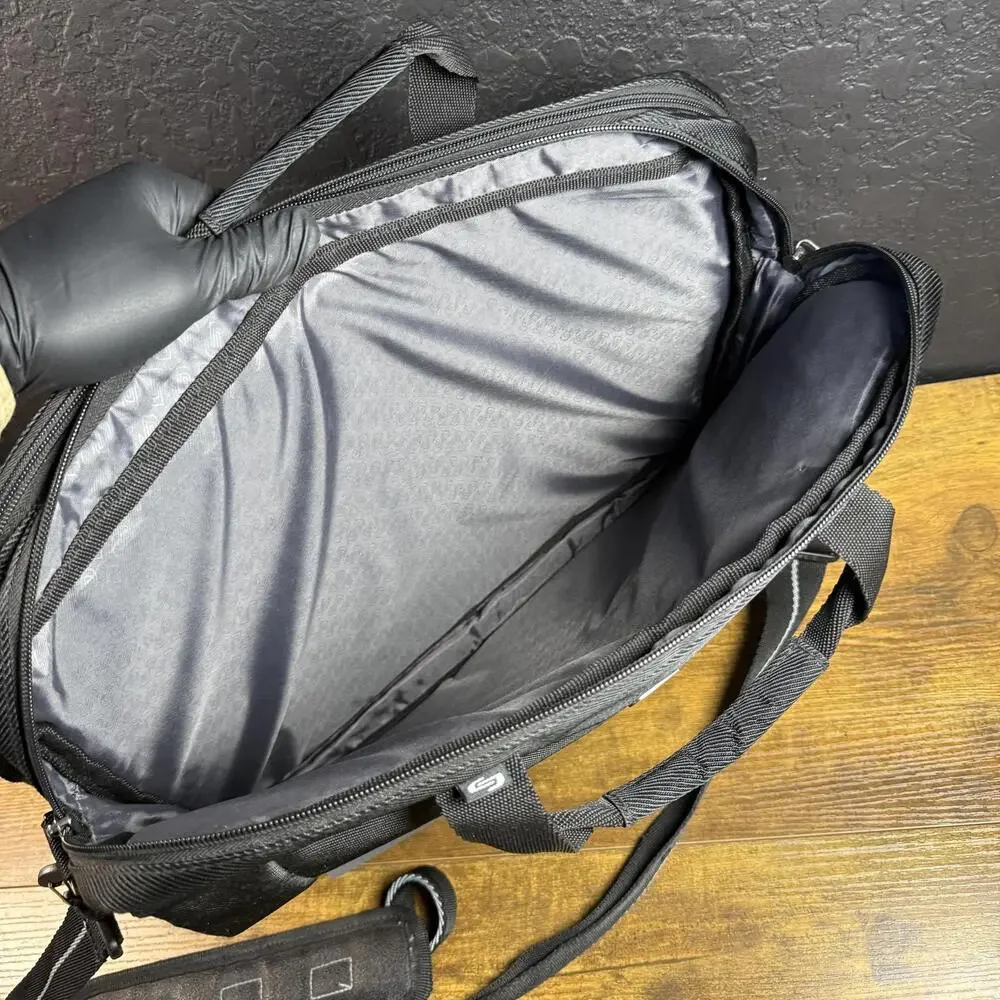 Solo New York Urban UBN101 Black Ballistic Polyester Laptop Briefcase Unisex OS